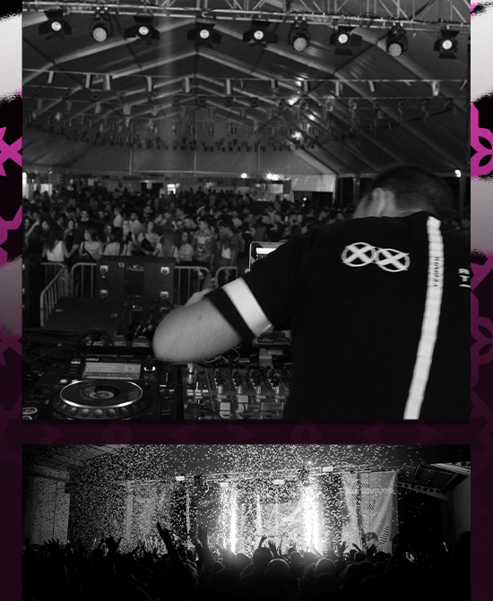 DJ, público y espectáculo de Kurtuva Music Show
